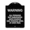 Signmission Warning All Persons Not Associated with Church Use Parking Area at Own Risk, A-DES-BS-1824-22717 A-DES-BS-1824-22717 - alternate 1